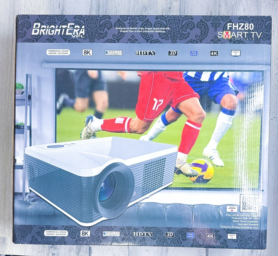 Proyector Smart Tv BrightEra VPL FHZ80 8K HD 4K 1080p Foto 1 de 4
