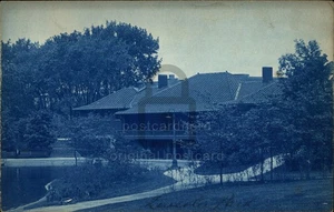 Cyanotypie Echt Foto Chicago, IL Illinois Lincoln Park Postkarte - Bild 1 von 5