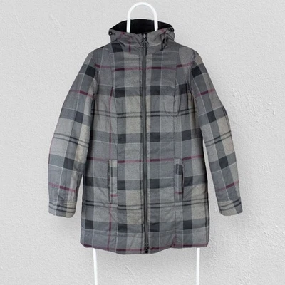 Barbour Carlin Quilt Reversible Puffer Jacket Tartan Black £219 RRP Womens UK 10 - Image 1 of 4