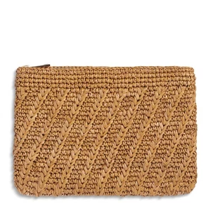 Allegra Raffia Zip Pouch - Bild 1 von 1