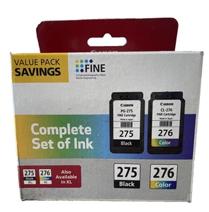 Genuine Canon 275 276 Ink Cartridge Combo forTS3522 TR4722 Printer-NEW - Picture 1 of 2