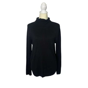 Calvin Klein Simple Chic nero girocollo a costine donna taglia grande armadio graffetta - Foto 1 di 13