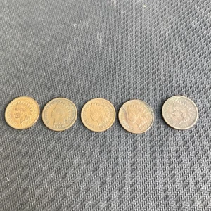 Indian Head Cent/Penny-Lot-5 - Picture 1 of 17