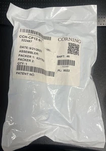Corning CCH-12-91 SC Multimode 12 Port Adapter Panel with 6 Duplex Inserts - Picture 1 of 2