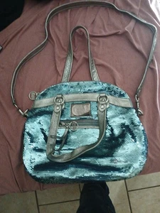 Coach Poppy seltene schöne Handtasche Handtasche Nachttasche Crossbody groß  - Bild 1 von 11