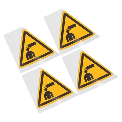  4 Pcs Stickers Safety Sign Warning Signs Low Ceiling Watch Your Head - Image 1 of 4
