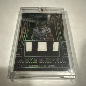 2022 Obsidian Garrett Wilson #RE-GWI Rookie Eruption Patch 3/25 Jersey RC - Bild 1 von 4