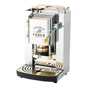 FABER KAFFEEPADMASCHINE PRO MINI DELUXE PURE 1,3L EDELSTAHL MESSING - Bild 1 von 1