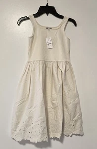 Nwt J. Crew Crewcuts Girls Floral Eyelet Trim Mixy Dress Size 8 - Picture 1 of 5