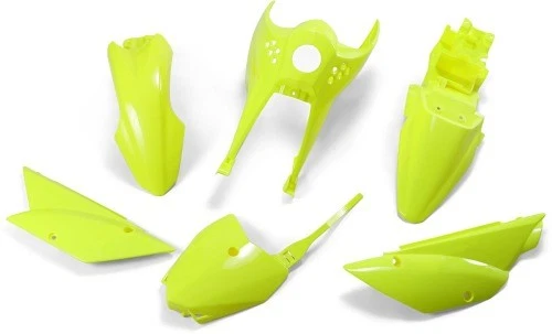 Kit de carrocería completa UFO Plastics - amarillo neón moto moto cross KA37003-DFLU Foto 1 de 3