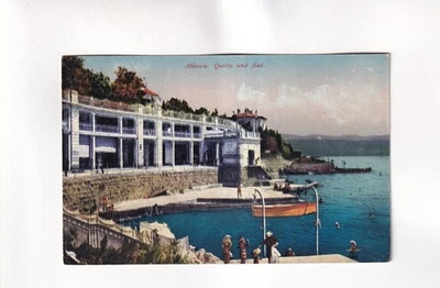 F6464) Postcard, ABBAZIA - Quitta and Bath, very old Foto 1 de 2
