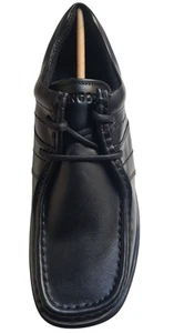 KANGOL WALTHAM LACE UP SHOES BLACK LEATHER MENS SIZE UK 10 EU 45 NEW BOXED - Picture 1 of 3