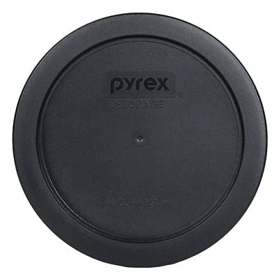 Pyrex 7201-PC 6" Black Round Plastic Storage Cover Lid New for 4 Cup Glass Bowl