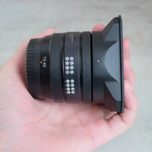 Rectangle PC Camera Lens Hoods Cap Cover For Fuji Fujifilm XC15-45 XC 15-45mm - Picture 1 of 8