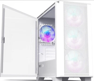 Montech W200090500002 X2 ATX Mid Tower Case Glass Side Panel - White - Image 1 of 4