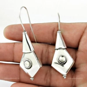 Pietra Cristallo Argento Sterling Pendente Anniversario Lunetta Fidanzamento - Foto 1 di 4