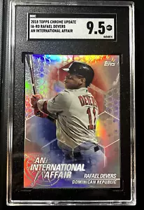 Aggiornamento Topps Chrome 2018 Rafael Devers Rookie RC #IA-RD SGC 9,5 come nuovo + - Foto 1 di 2