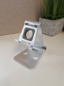 Dual Cell Phone Cradle Stand holds two devices Adjustable Foldable Multi-Angle 