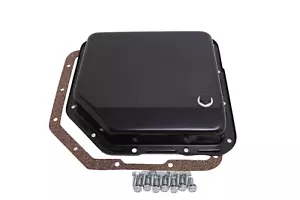 GM TH350 Transmisión Pan Turbo 350 Acero Stock Capacidad Chevy Estilo OE Negro - Imagen 1 de 3
