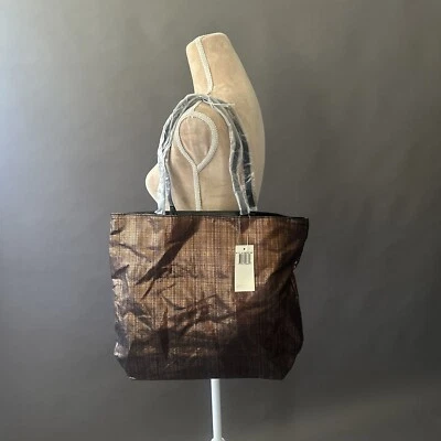 BNWT Saks Fifth Avenue Shoulder Bag Tote Bag - Metallic Copper Brown - Image 1 of 4