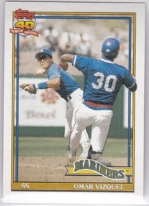 Tarjeta coleccionable de béisbol Topps 1991 - Omar Vizquel #298 - Imagen 1 de 2