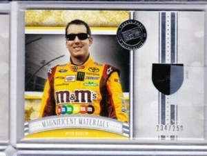 2012 Magnificent materials Kyle Busch Silver #'d 234/250 - Shirt single color - Picture 1 of 2