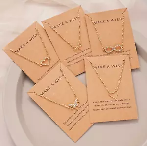 Romantic Gold Necklace - Women's Fashion Jewelry Accessory, Valentine's Day Gift - Picture 1 of 5