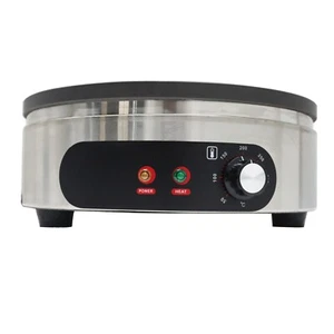 Máquina antiadherente para hacer crepes y panqueques 110V 2KW de 16" redonda única - Imagen 1 de 14