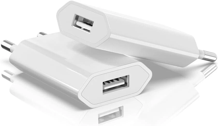 2x USB Ladegerät 5V 1A 5W Netzteil Charger Netzstecker Ladeadapter Power Adapter - Bild 1 von 1