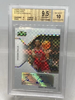 2004 Rookie Auto X-Fractor /129 Ben Gordon RC BGS 9.5/10 GEM MT POP 5 - Image 1 of 4