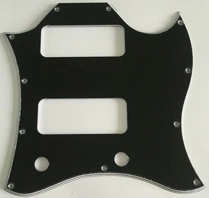Guitar Pickguard For Gibson US SG P90 Without Pickup Mounting Hole,5 Ply Black - Picture 1 of 7