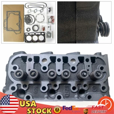 D1105 Complete Cylinder Head For Kubota ZD28 ZD1211 U25S US W/ Full Gasket Kit Foto 1 de 4