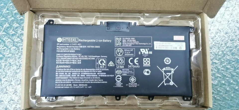 Genuine OEM HT03XL Battery for HP Pavilion L11421-423 L11119-855
