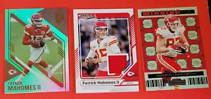 PATRICK MAHOMES WORN JERSEY CARD & HOLOFOIL ELITE + TRAVIS KELCE insert KC CHIEFS - Bild 1 von 8