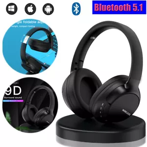 Wireless Noise Cancelling Over-Ear Headphones For Samsung S21 Ultra S21 Plus FE - Picture 1 of 11