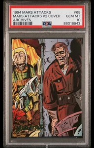 1994 TOPPS MARS ATTACKS ARCHIVES #68 ~ #2 COVER POP 3 PSA 10 GEM MINT - Picture 1 of 2