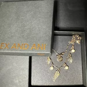 Alex And Ani Feathers and Pearls Necklace - Picture 1 of 2
