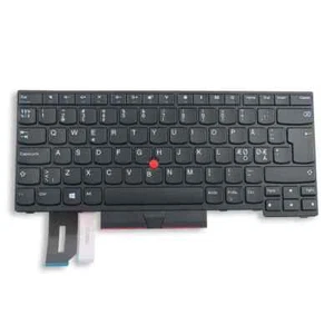 Black Nordic Keyboard Assembly - Lenovo Thinkpad E480 E490 R480 R490 L490 - Picture 1 of 1