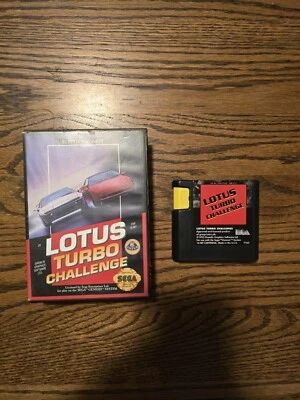 Lotus Turbo Challenge (Sega Genesis, 1992)Box & Cartridge, Cleaned & Tested - Image 1 of 2