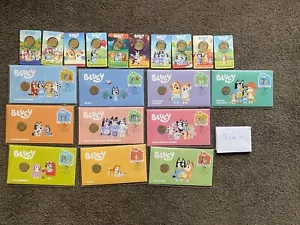 2024 Bluey Coin Card Set of 10 + 10 Postal Numismatic Cover (PNC) Collection - Picture 1 of 1