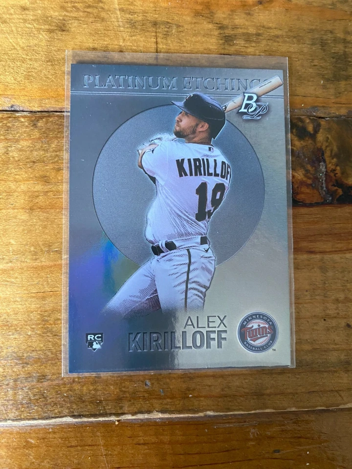 2021 Bowman Platinum Alex Kirilloff Platinum Etchings Rookie Card - Image 1 of 2