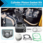 Cylinder Piston Gasket Top End Kit For Yamaha Grizzly 350 YFM350 4x4 2x4 2007-14