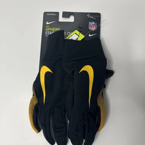 New Nike Pittsburgh Steelers Sphere Stadium Gloves Sz Small Cover