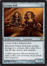 [1x] Creepy Doll - Foil - Heavy Play, English - Innistrad MTG Magic