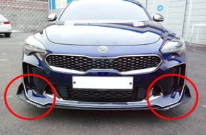 Convoy Front Bumper Canard Wing Cup Splitters Body Kit 2PC For 18~23 Kia Stinger - Picture 1 of 8