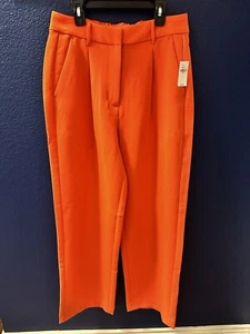 Old Navy Extra High Rise Taylor Wide Leg Trouser Hose Damen Medium Orange NEU - Bild 1 von 10