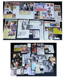Farrah Fawcett 35 TABLOID MAGAZINE CLIPPINGS charlie's angels actress - Picture 1 of 3
