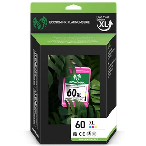 60XL Black Color Ink Cartridges for HP 60 XL Deskjet d2680 f4440 f4480 Printer - Picture 1 of 11