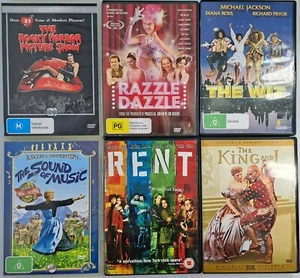 Musical Drama DVD Bundle Bulk Lot X 6 Movies Region 4 PMZ - Picture 1 of 14