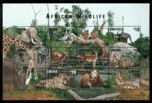Liberia 2004 - African Wildlife - Animals - Cheetah - Sheet of 12 Stamps - MNH - Picture 1 of 1